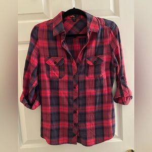Forever 21 plaid button up top